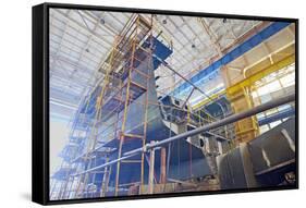 Ship Building Shoot  inside of Shipyard-laurentiu iordache-Framed Stretched Canvas