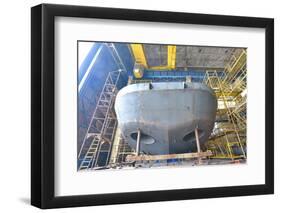 Ship Building Shoot  inside of Shipyard-laurentiu iordache-Framed Photographic Print