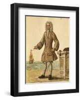 Ship Captain of Venetian Republic-Jan van Grevenbroeck-Framed Giclee Print