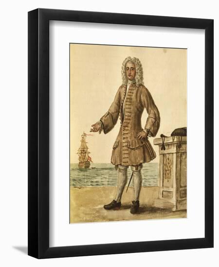 Ship Captain of Venetian Republic-Jan van Grevenbroeck-Framed Giclee Print