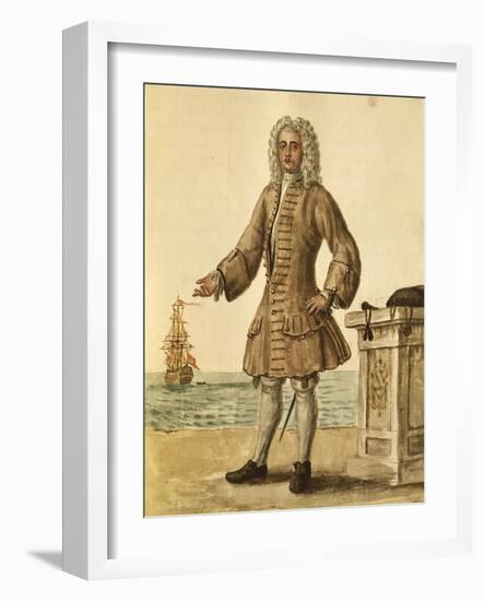 Ship Captain of Venetian Republic-Jan van Grevenbroeck-Framed Giclee Print