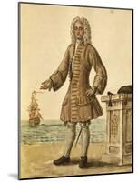 Ship Captain of Venetian Republic-Jan van Grevenbroeck-Mounted Giclee Print