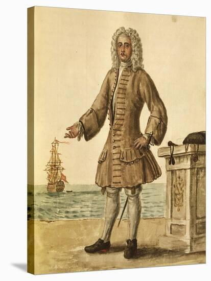 Ship Captain of Venetian Republic-Jan van Grevenbroeck-Stretched Canvas