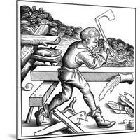 Ship Carpenter, 15th Century-Pierre Wolgmuth-Mounted Giclee Print