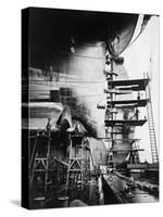 Ship Construction in Germany Photograph - Hamburg, Germany-Lantern Press-Stretched Canvas