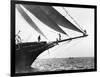 Ship Crewmen Standing on the Bowsprit, 1923-Edwin Levick-Framed Art Print