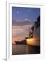 Ship details with setting sun light make shapes-Charles Bowman-Framed Photographic Print
