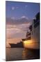 Ship details with setting sun light make shapes-Charles Bowman-Mounted Photographic Print
