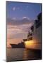 Ship details with setting sun light make shapes-Charles Bowman-Mounted Photographic Print
