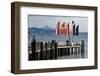 Ship Dock Kressbronn, Lake of Constance, Baden-Wurttemberg, Germany-Ernst Wrba-Framed Photographic Print