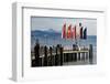 Ship Dock Kressbronn, Lake of Constance, Baden-Wurttemberg, Germany-Ernst Wrba-Framed Photographic Print