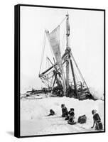 Ship Endurance Sinking in Pack Ice-null-Framed Stretched Canvas