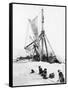Ship Endurance Sinking in Pack Ice-null-Framed Stretched Canvas