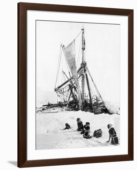 Ship Endurance Sinking in Pack Ice-null-Framed Photographic Print