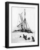 Ship Endurance Sinking in Pack Ice-null-Framed Photographic Print