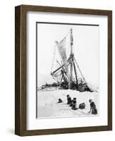 Ship Endurance Sinking in Pack Ice-null-Framed Photographic Print