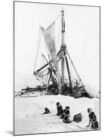 Ship Endurance Sinking in Pack Ice-null-Mounted Photographic Print