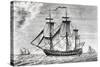 Ship Frigate United States-null-Stretched Canvas