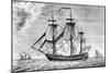 Ship Frigate United States-null-Mounted Giclee Print