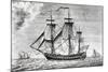 Ship Frigate United States-null-Mounted Giclee Print