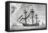 Ship Frigate United States-null-Framed Stretched Canvas