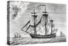 Ship Frigate United States-null-Stretched Canvas