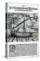 Ship from 'India Orientalis', 1598-Theodore de Bry-Stretched Canvas