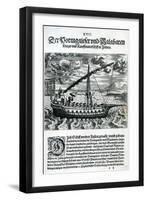 Ship from 'India Orientalis', 1598-Theodore de Bry-Framed Giclee Print