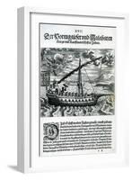 Ship from 'India Orientalis', 1598-Theodore de Bry-Framed Giclee Print