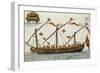 Ship from Venetian Fleet by Jan Grevenbroeck (1731-1807), Italy, 18th Century-null-Framed Giclee Print