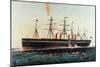 Ship: Great Eastern, 1858-Currier & Ives-Mounted Giclee Print