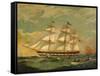 Ship Houqua, 1841-Thomas Birch-Framed Stretched Canvas