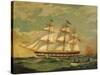 Ship Houqua, 1841-Thomas Birch-Stretched Canvas