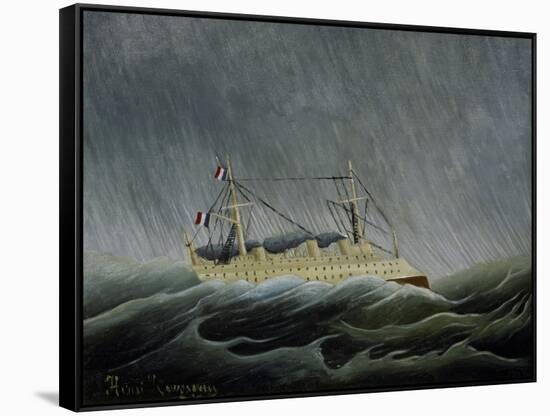 Ship in a Storm-Henri Rousseau-Framed Stretched Canvas