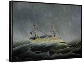 Ship in a Storm-Henri Rousseau-Framed Stretched Canvas