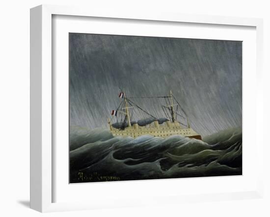 Ship in a Storm-Henri Rousseau-Framed Giclee Print