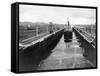 Ship in Gatun Lower Locks-null-Framed Stretched Canvas
