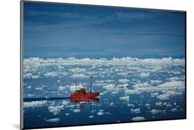 Ship in Ilulissat Icefjord, UNESCO World Heritage Greenland-Romantravel-Mounted Photographic Print