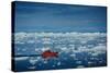 Ship in Ilulissat Icefjord, UNESCO World Heritage Greenland-Romantravel-Stretched Canvas