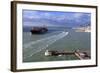 Ship in Le Havre Port, Normandy, France, Europe-Richard Cummins-Framed Photographic Print