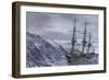 Ship in Ocean Storm-Kostyantyn Ivanyshen-Framed Premium Giclee Print