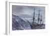 Ship in Ocean Storm-Kostyantyn Ivanyshen-Framed Premium Giclee Print