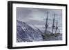 Ship in Ocean Storm-Kostyantyn Ivanyshen-Framed Art Print