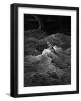 Ship in Stormy Sea-Gustave Doré-Framed Giclee Print