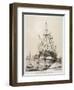 Ship in the East India Docks, London, C1840-Edmund Patten-Framed Giclee Print