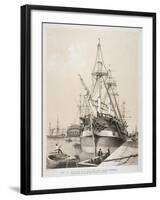 Ship in the East India Docks, London, C1840-Edmund Patten-Framed Giclee Print