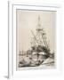 Ship in the East India Docks, London, C1840-Edmund Patten-Framed Giclee Print