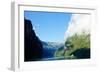 Ship in the Geiranger Fjord, Listed as a UNESCO World Heritage Site-naumoid-Framed Photographic Print