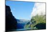 Ship in the Geiranger Fjord, Listed as a UNESCO World Heritage Site-naumoid-Mounted Photographic Print