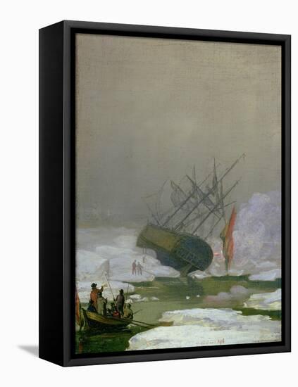 Ship in the Polar Sea, 12th December 1798-Caspar David Friedrich-Framed Stretched Canvas